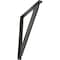Ekena Millwork Traditional Wrought Iron Bracket, (Single center brace), Antiqued Silver 1 1/2"W x 12"D x 15"H BKTM01X12X15STRASV - alternate 1